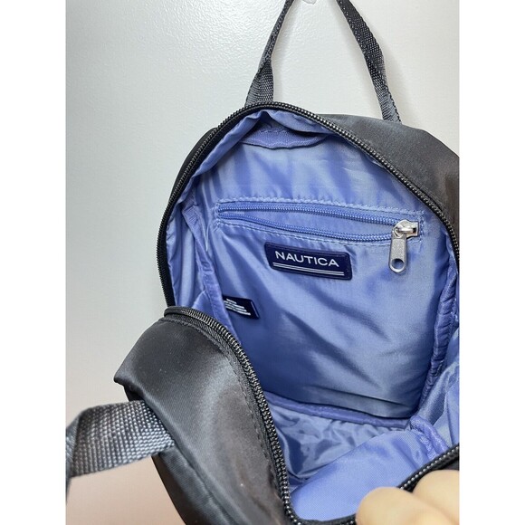 Nautica Backpack MSRP $89 Black Brand New Straps Side Pockets Lightweight - Picture 6 of 8